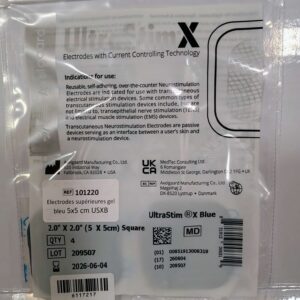 STIMEX Electrodes « Peaux sensibles » 50×50 mm USXB (4/sachet)